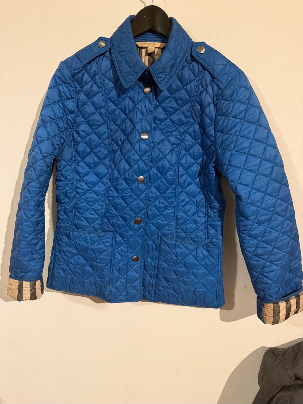 Burberry Blue Quilted Women's Puffer Jacket